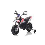 Elektrická motorka Aprilia RX - biela